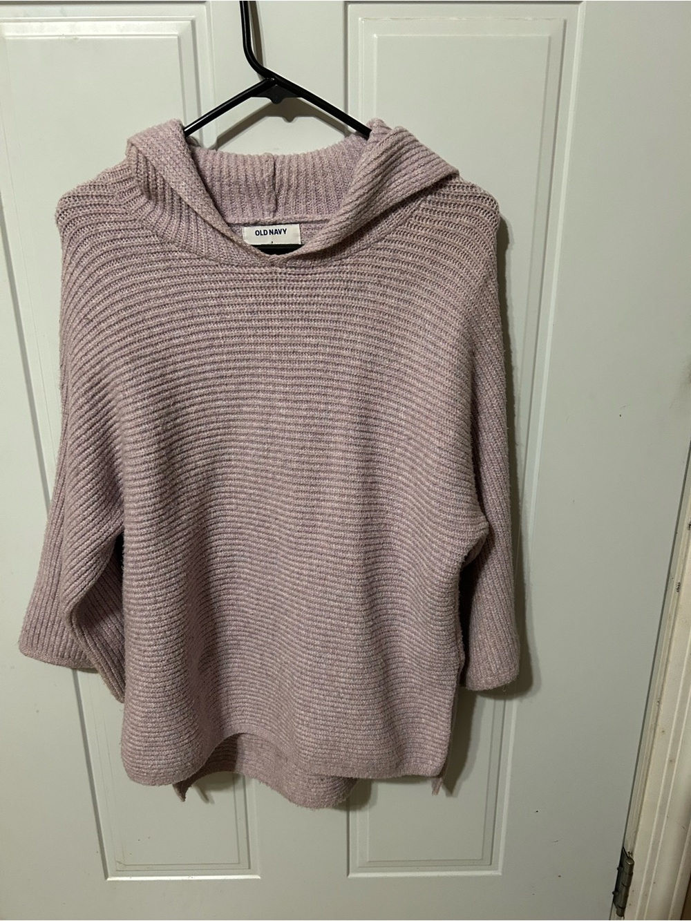 Old Navy Soft Light Pink Ribbed Crew Sweater